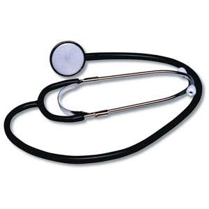 NurseStethoscope,SingleHead,Lightweight,Black