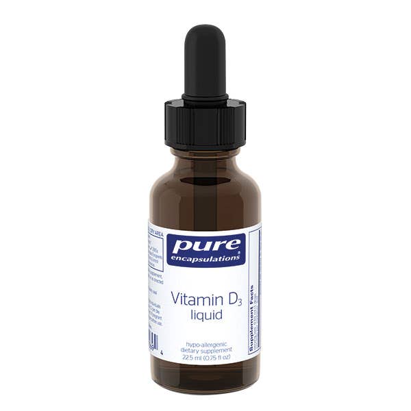 Pure Encapsulations® Vitamin D3 Liquid – 22.5 ml Bottle