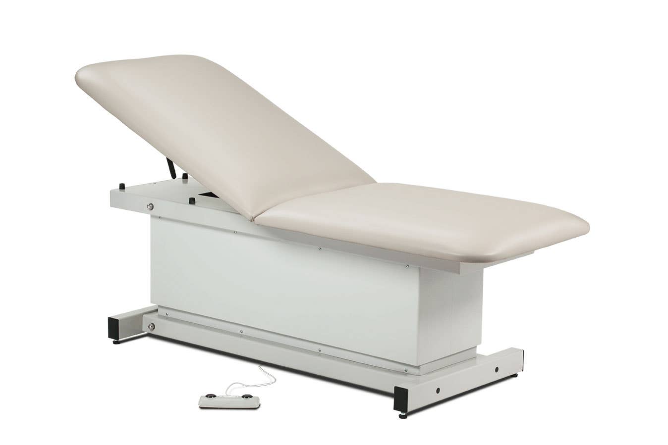 Shrouded power table with adj. backrest