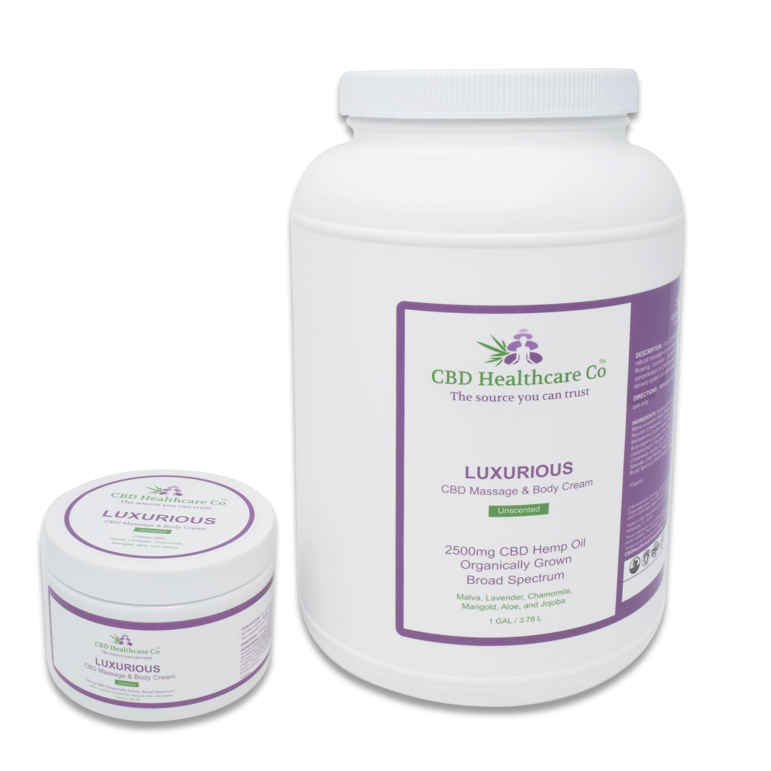 CBD Healthcare Company™ Luxurious CBD Massage & Body Cream