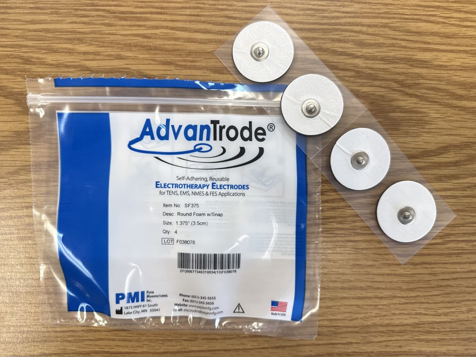 Advantrode®Elite-FoamElectrodes1.375Snap4/Pk