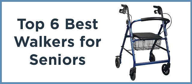 Freedom Rollator with Seat in Blue - Lightweight Rollator Walker