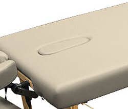 Custom Craftworks™ Crescent Face Hole with Pillow and Plug Massage Table Upgrade