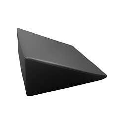 Tru Naugahyde 10" x 20" x 22" Black Wedge