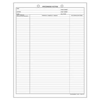 Progress Notes Form, 100/Pkg