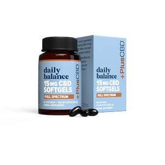 +PlusCBD™ Daily Balance Softgels Extra Strength Formula, 15mg