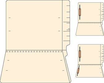 14 Pt Sngl Ply End Tab One Fastner 50 Count
