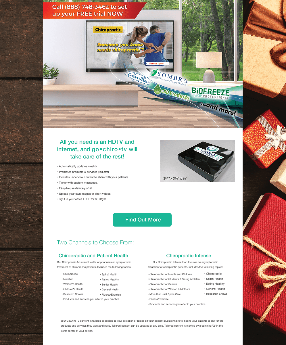 Go Chiro TV Header Holiday Hero Image