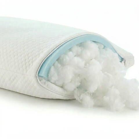 Pillow with its filling revealed