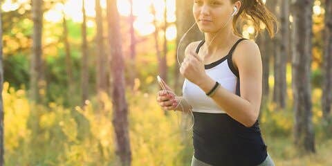 Woman jogging